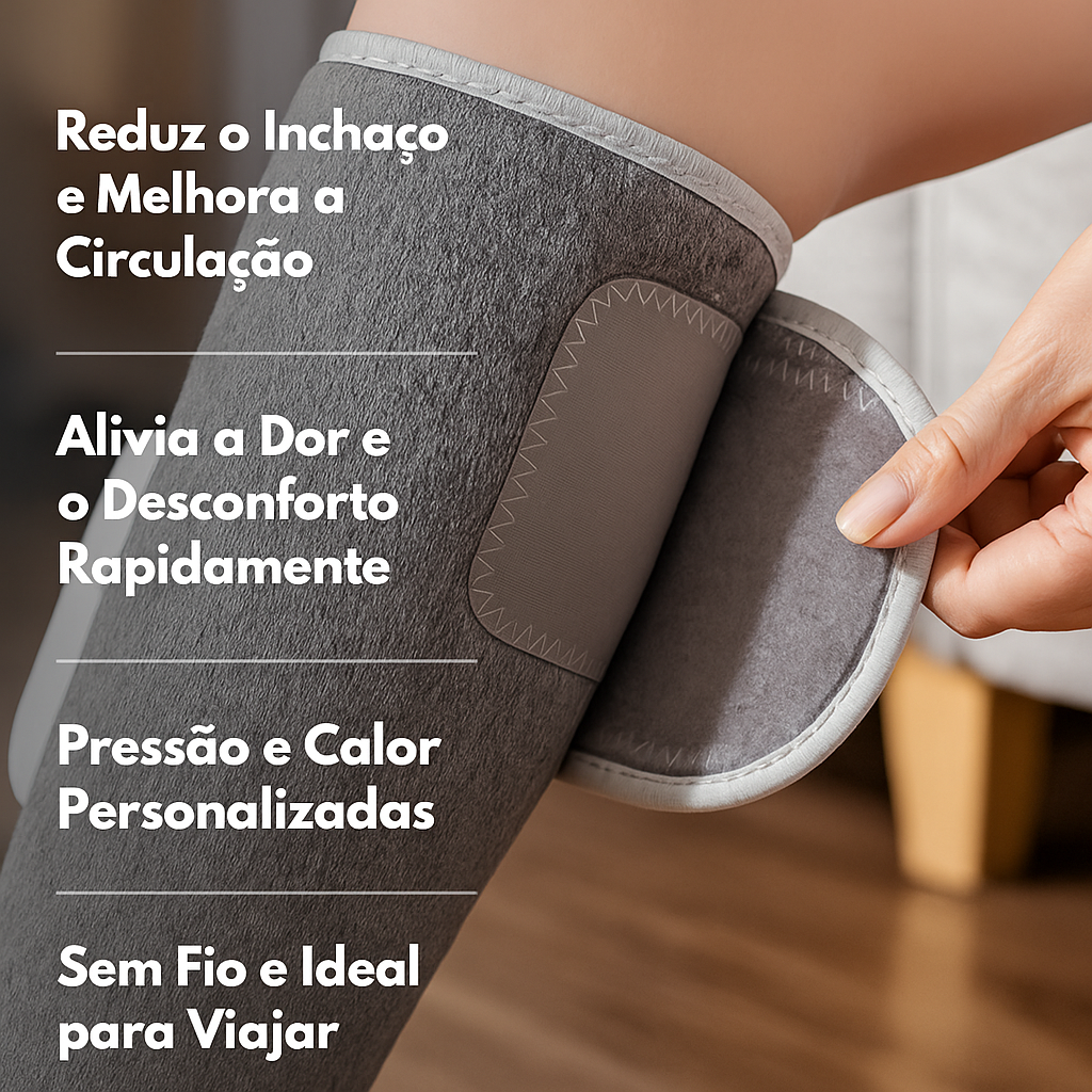 LegTherm™ — Massageador Térmico Sem Fio para Panturrilhas