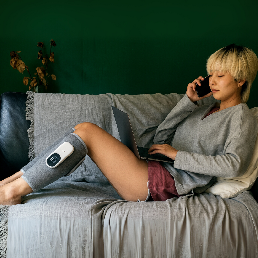 LegTherm™ — Massageador Térmico Sem Fio para Panturrilhas